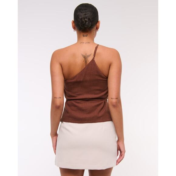 Abercrombie & Fitch Women's Scarlett Suiting Mini Skort Size XL Light Taupe NWT - Picture 3 of 8